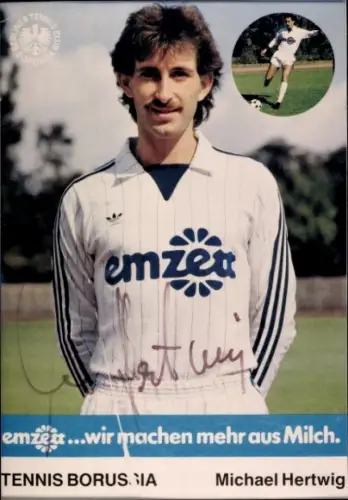 Autogrammkarte Fußballer Michael Hertwig, Tennis Borussia Berlin, Autogramm