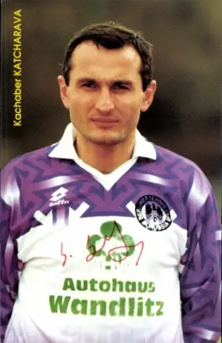 Autogrammkarte Fußballer Kachaber Katcharava, Tennis Borussia Berlin, Autogramm