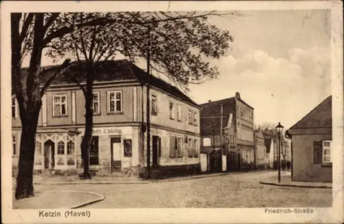Ak Ketzin an der Havel, Friedrichstraße, Geschäft