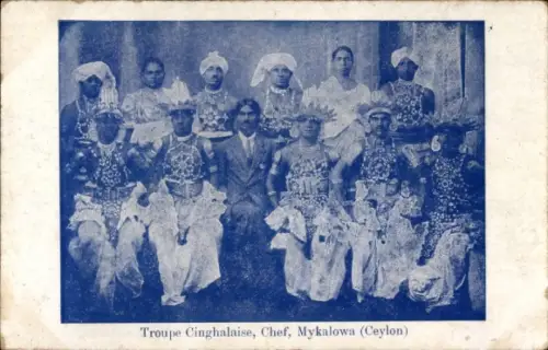 CPA Ceylan Sri Lanka, Troupe Cinghalaise, Chef, Mykalowa