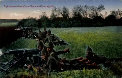 Ak Infanterie-Maschinen-Gewehr-Kompagnie, Gefecht
