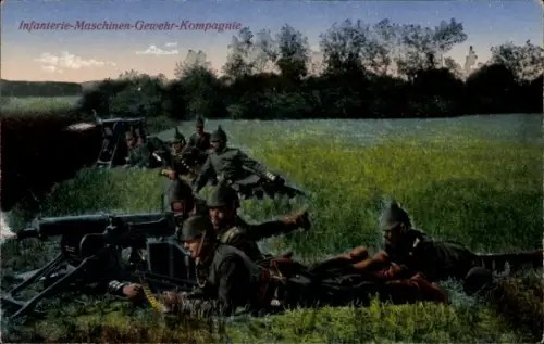 Ak Infanterie-Maschinen-Gewehr-Kompagnie, Gefecht