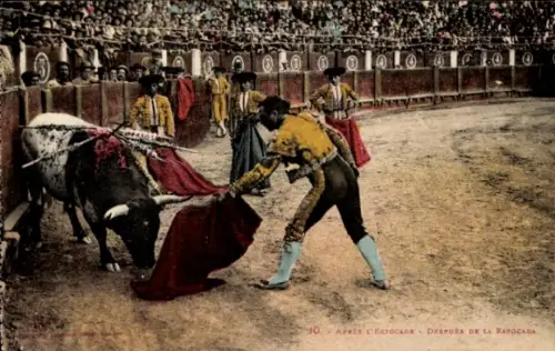 Ak Spanien, Stierkampf, Après l'Estocade, Después de la Estocada, Torero