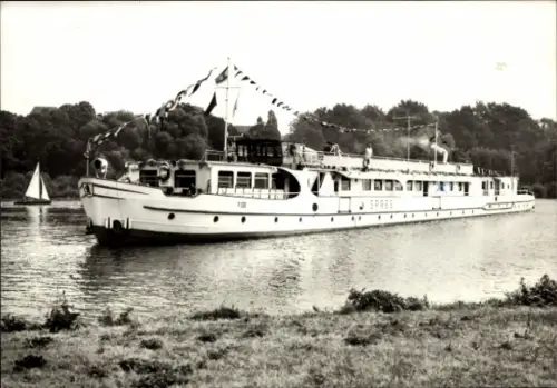 Ak Berlin, Hauptstadt der DDR, Weiße Flotte, Touristenkabinenschiff MS Spree