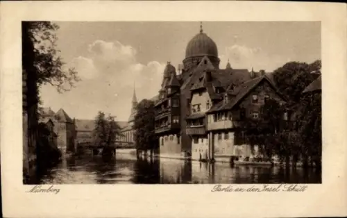 Ak Nürnberg, Insel Schütt