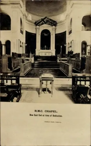 Ak Camberley South East England, RMC Chapel, New East End, Dedication