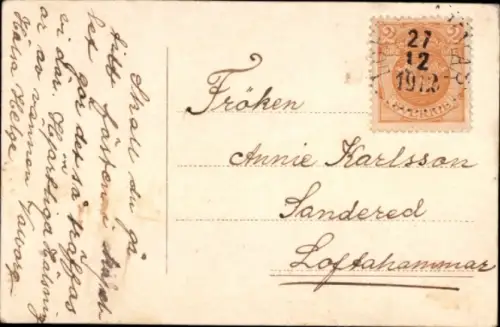 Künstler Ak Nyström, Jenny, Glückwunsch Neujahr, Zwerg