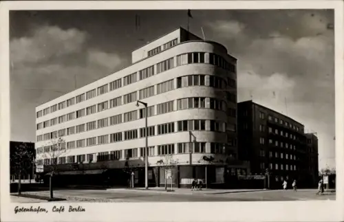 Ak Gdynia Gotenhafen Pommern, Café Berlin