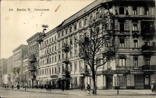 Ak Berlin Wedding, Schulstraße, Konditorei