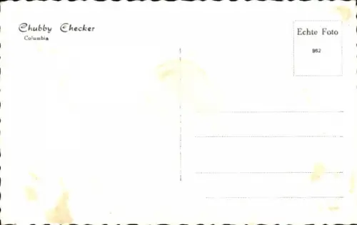 Ak Sänger Chubby Checker