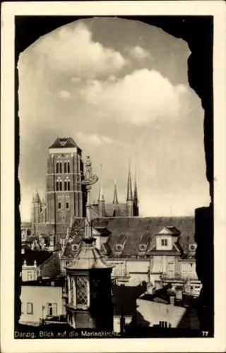 Ak Gdańsk Danzig, Marienkirche