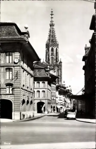 Ak Bern Stadt Schweiz, Blick auf das Münster