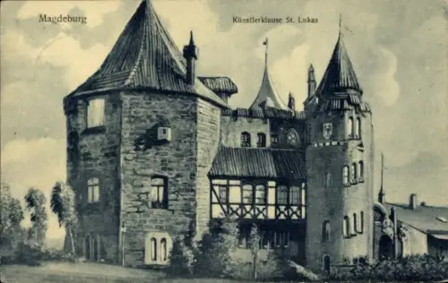 Ak Magdeburg an der Elbe, Künstlerklause St. Lukas