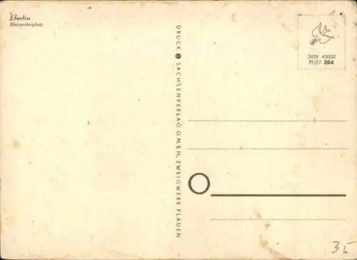 Ak Berlin Mitte, Alexanderplatz