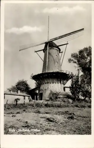 Ak Sluis Niederlande, Windmühle