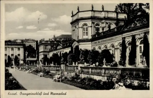 Ak Kassel in Hessen, Orangerieschloss, Marmorbad