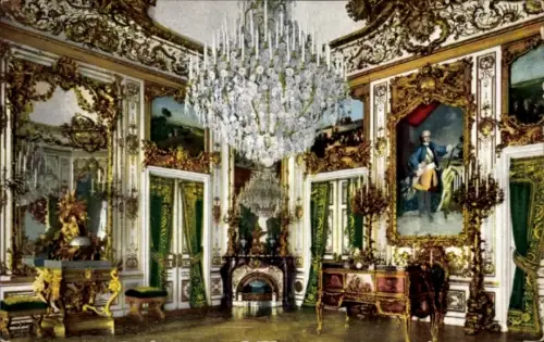 Ak Herrenchiemsee Herreninsel Chiemsee Oberbayern, Schloss, Arbeitszimmer