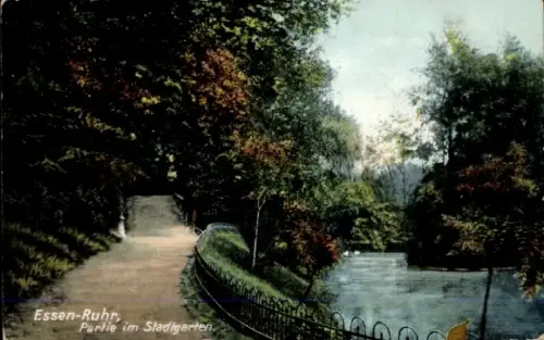 Ak Essen im Ruhrgebiet, Stadtgarten