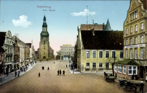 Ak Tschernjachowsk Insterburg Ostpreußen,  Alter Markt