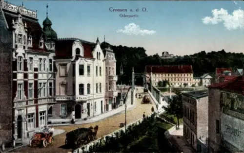 Ak Bindow an der Oder Kreis Crossen an der Oder Ostbrandenburg, Carlachule,  Oderpartie, Halwaren