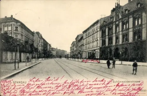 Ak Berlin Spandau, Schönwalderstraße