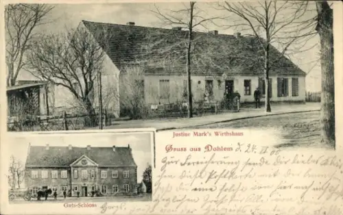 Ak Berlin Zehlendorf Dahlem, Gutsschloss, Wirtshaus