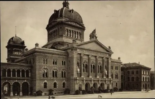 Ak Bern Stadt Schweiz, Bundeshaus