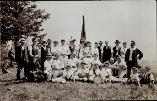 Studentika Foto Ak Gruppenaufnahme von Studenten