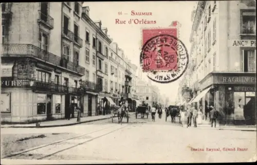 Ak Saumur Maine et Loire, Rue d'Orleans