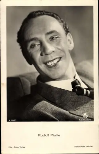 Ak Schauspieler Rudolf Platte, Portrait, Nr. A 3555/1