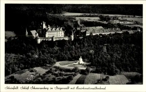 Ak Scheinfeld im Steigerwald Mittelfranken, Schloß Schwarzenberg, Steigerwald, Bezirksnationalden