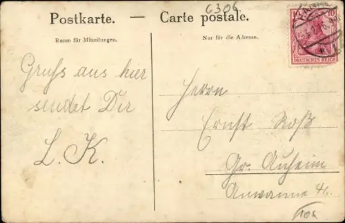 Ak Offenbach am Main Hessen, Mainstraße, Straßenpartie