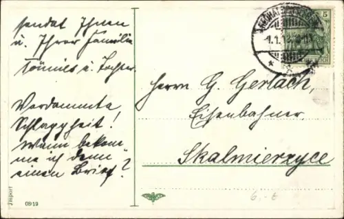 Präge Ak Glückwunsch Neujahr, Kinder, Glücksklee, Goldene Münzen, Geld