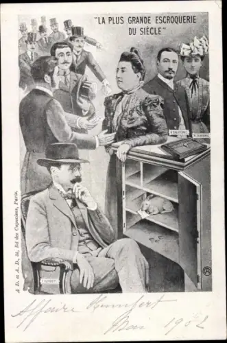 Ak Affaire Humbert Crawford, Betrügerin Therese Humbert, Tresor