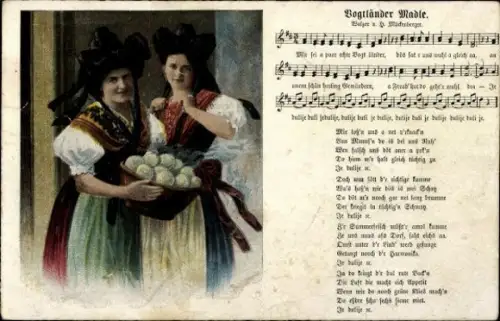 10 alte Lied Ak, diverse Ansichten