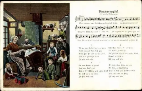 10 alte Lied Ak, diverse Ansichten