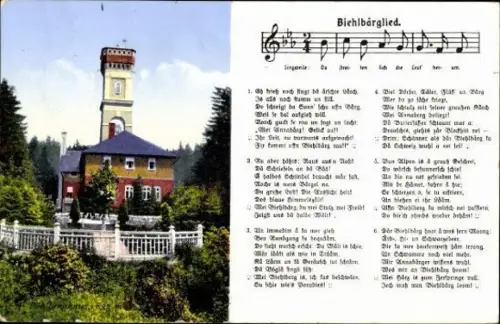 10 alte Lied Ak, diverse Ansichten