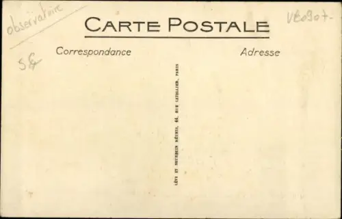 Ak Lourdes Hautes Pyrénées, Observatoire du Pic du Jer