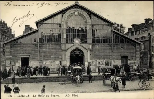 Ak Lisieux Calvados, La Halle au Beurre