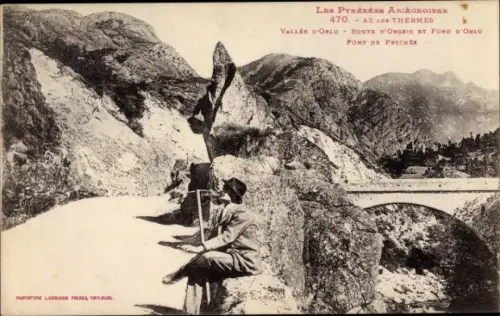 Ak Ax les Thermes Ariege, Vallee d'Orlu, Route d'Orgrix et fond d'Orlu, Pont de Petches