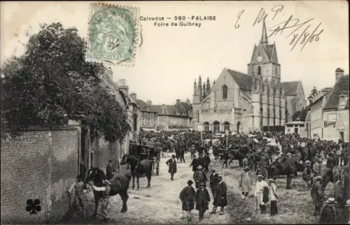 Ak Falaise Calvados, Foire de Guibray