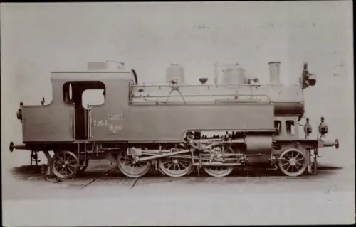 Foto Ak Dampflokomotive Serie 375, 7303, Magyar Kiralys Allamvasutak, Ungarische Staatsbahn