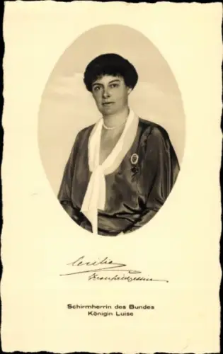 Passepartout Ak Kronprinzessin Cecilie von Preußen, Schirmherrin des Bundes Königin Luise
