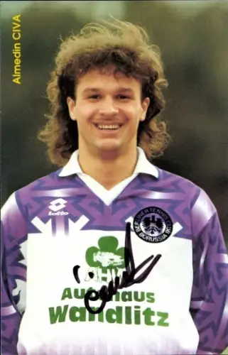 Autogrammkarte Fußballer Almedin Civa, Tennis Borussia Berlin, Autogramm