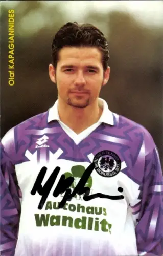 Autogrammkarte Fußballer Olaf Kapagiannides, Tennis Borussia Berlin, Autogramm