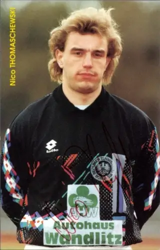 Autogrammkarte Fußballer Nico Thomaschewski, Tennis Borussia Berlin, Autogramm