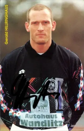 Autogrammkarte Fußballer Gerald Hillringhaus, Tennis Borussia Berlin, Autogramm