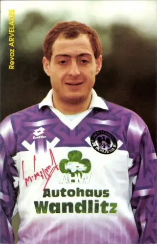 Autogrammkarte Fußballer Revaz Arveladze, Tennis Borussia Berlin, Autogramm