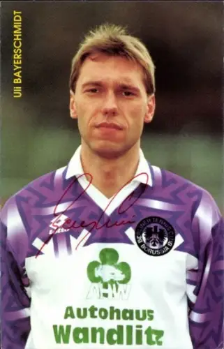 Autogrammkarte Fußballer Uli Bayerschmidt, Tennis Borussia Berlin, Autogramm