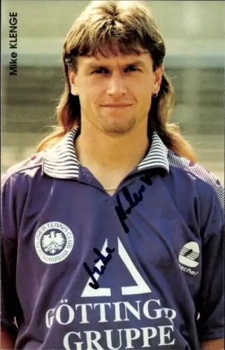 Autogrammkarte Fußballer Mike Klenge, Tennis Borussia Berlin, Autogramm